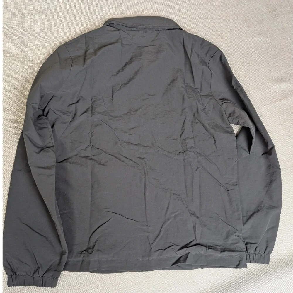 Champion Coach Nylon Jacket Kids Size M 10/12 Iron Grey NWT Fleece Lined C9350W